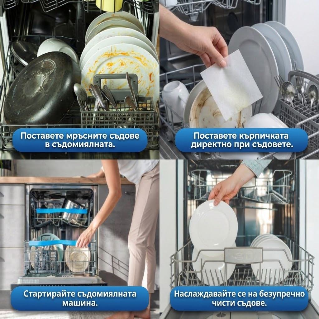 BlueMission Еко Кърпички с ЕНЗИМИ за Съдомиялна − 30%