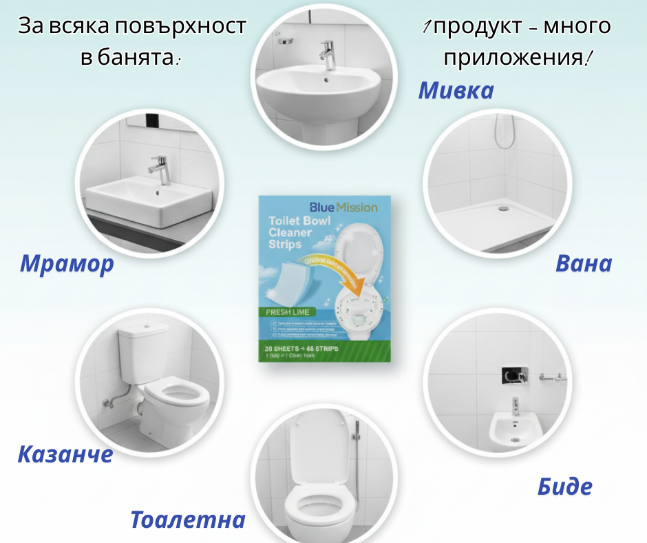 BlueMission Мултифункционални Еко Кърпички за Баня