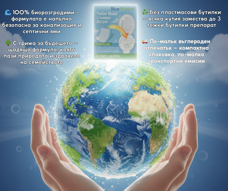 BlueMission Мултифункционални Еко Кърпички за Баня и Тоалетна − 30%