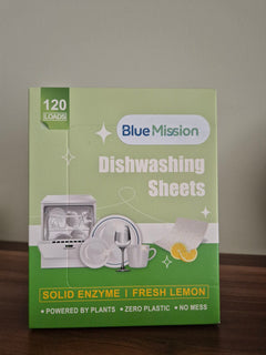 20% BlueMission Кърпички с ЕНЗИМИ за съдомиялна