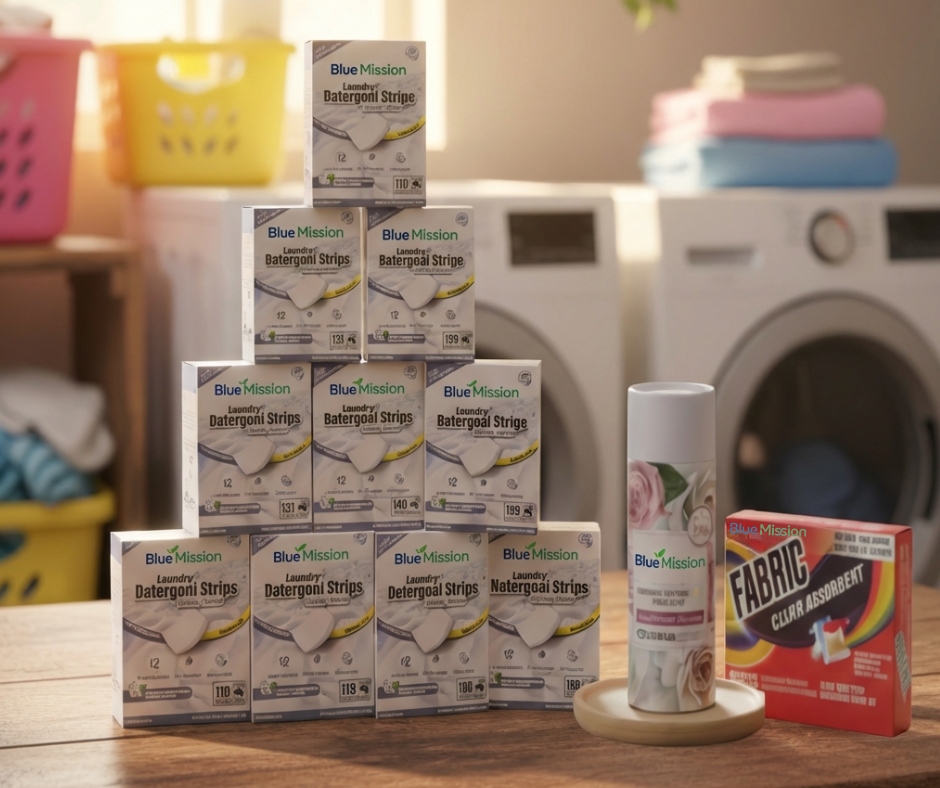 BlueMission Family Mega Pack – 10x Перилни кърпички + Подарък Перли на свежестта