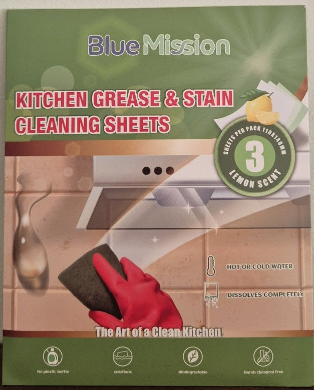 BlueMission кърпички против мазнини за кухнята