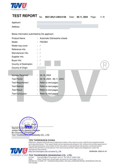 Кърпички за съдомиялна — 98%, за 28 дни · TÜV Thüringen