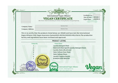 Без животински съставки — Веган, International Vegan Alliance