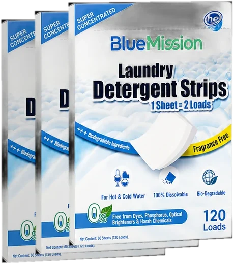 3 кутии BlueMission перилни кърпички